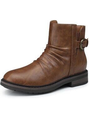 Comfortable Flat Ankle Boots for Women - Perfect for Work & Fall Walking